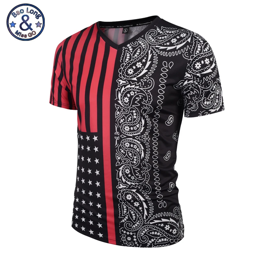Mr.BaoLong New listing V-Neck t-shirt for men Summer fashion short sleeve 3D Flag stripe printing t shirt man VT6
Mr.BaoLong New listing V-Neck t-shirt for men Summer fashion short sleeve 3D Flag stripe printing t shirt man VT6