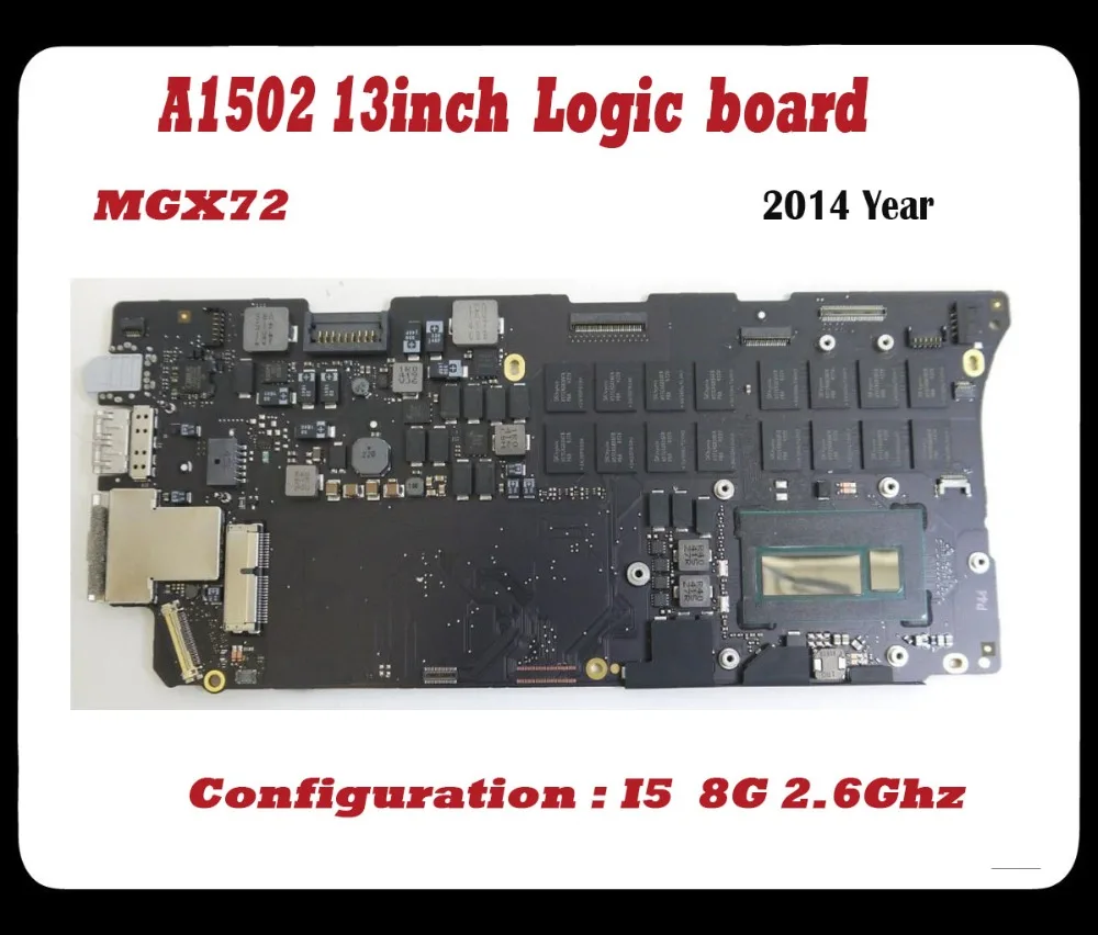 Tested 100% working motherboard for Macbook pro retina 13'' A1502 logic board I5 8G 2.6Ghz MGX72 2014 Year
Tested 100% working motherboard for Macbook pro retina 13'' A1502 logic board I5 8G 2.6Ghz MGX72 2014 Year