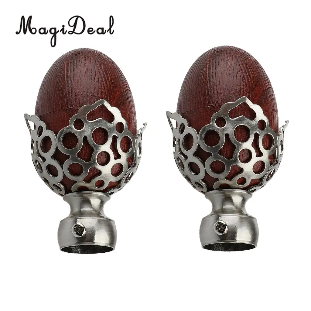 2Pcs 29/34mm Inner Dia. Window Curtain Rod End Drapery Pole Rail Finial Caps Decorative Head
2Pcs 29/34mm Inner Dia. Window Curtain Rod End Drapery Pole Rail Finial Caps Decorative Head