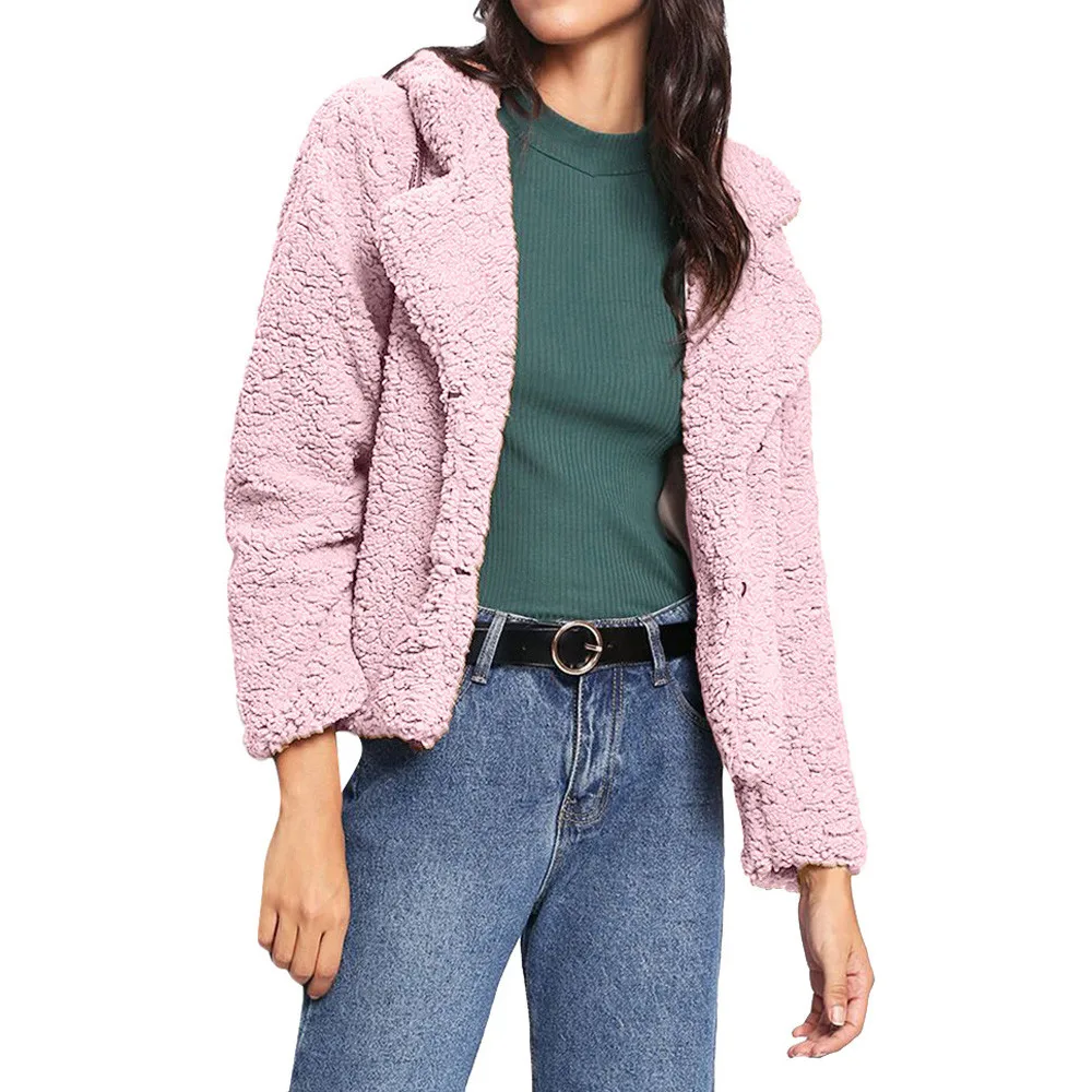 Warm winter womens faux fur 2018 fashion Women Casual Fur Turn-down Plush Coat Outwear Long Sleeve Cardigan Coat womens clothes
Warm winter womens faux fur 2018 fashion Women Casual Fur Turn-down Plush Coat Outwear Long Sleeve Cardigan Coat womens clothes