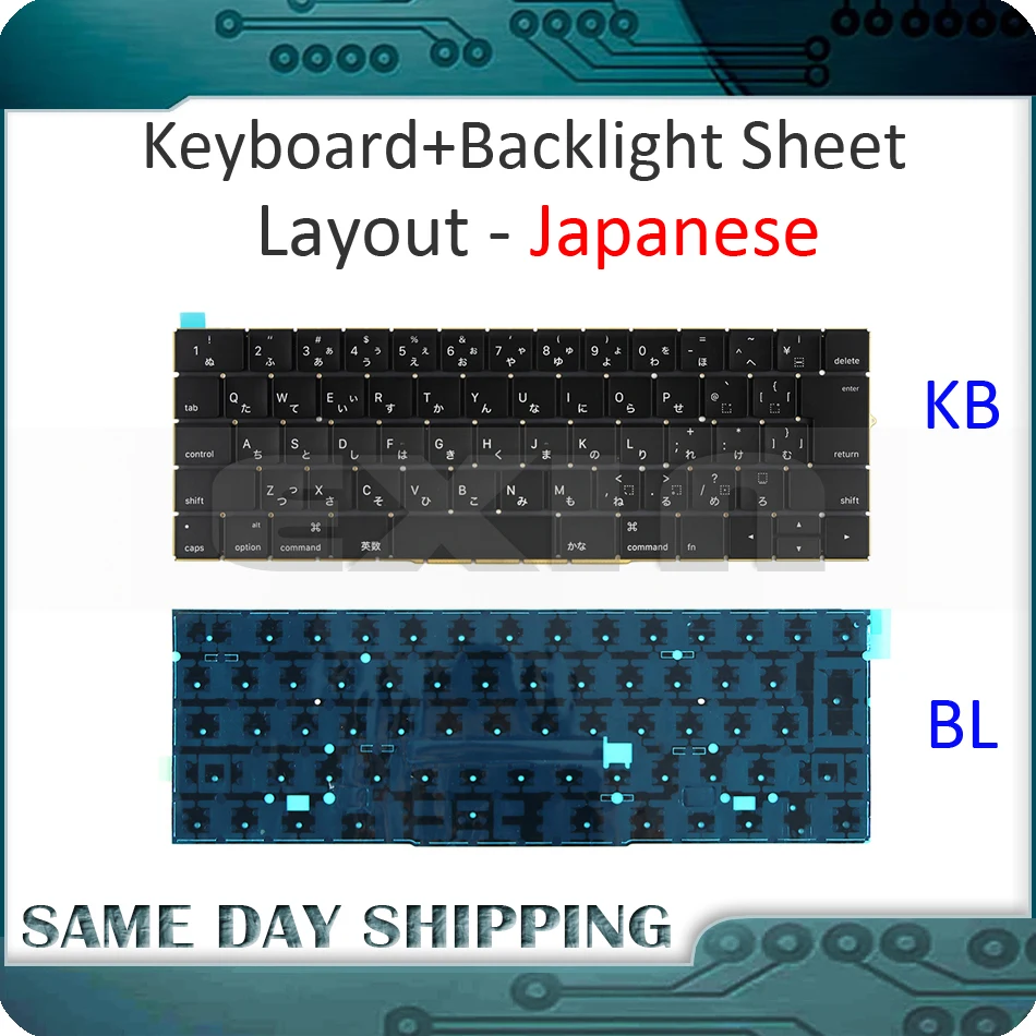 New for Macbook Pro Retina 15'' A1707 Keyboard Japanese Japan JP w/ Backlight Backlit EMC3072 EMC3162 Late 2016 Mid 2017 Year
New for Macbook Pro Retina 15'' A1707 Keyboard Japanese Japan JP w/ Backlight Backlit EMC3072 EMC3162 Late 2016 Mid 2017 Year