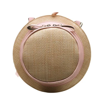 Fashion Round Straw Bags Women Holiday Bohemian Rattan Crossbody Bags Handmade Woven Beach Circular Bags Like Cap
Fashion Round Straw Bags Women Holiday Bohemian Rattan Crossbody Bags Handmade Woven Beach Circular Bags Like Cap