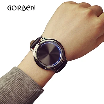 Gorben Casual Leather Touch screen LED Women's Sports Mens