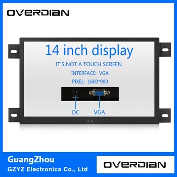 14" VGA Interface Industrial Control Lcd Non-Touch Monitor Metal Shell Black Embedded Frame1600*900
14" VGA Interface Industrial Control Lcd Non-Touch Monitor Metal Shell Black Embedded Frame1600*900
