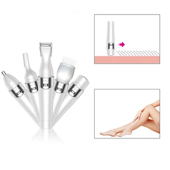 Women 5In1 Electric Shaver HairBikini Shaping Nose & Ear Trimmer & Facial Cleaning Brush Removal USB Rechargeable Eyebrow Razor
Women 5In1 Electric Shaver HairBikini Shaping Nose & Ear Trimmer & Facial Cleaning Brush Removal USB Rechargeable Eyebrow Razor