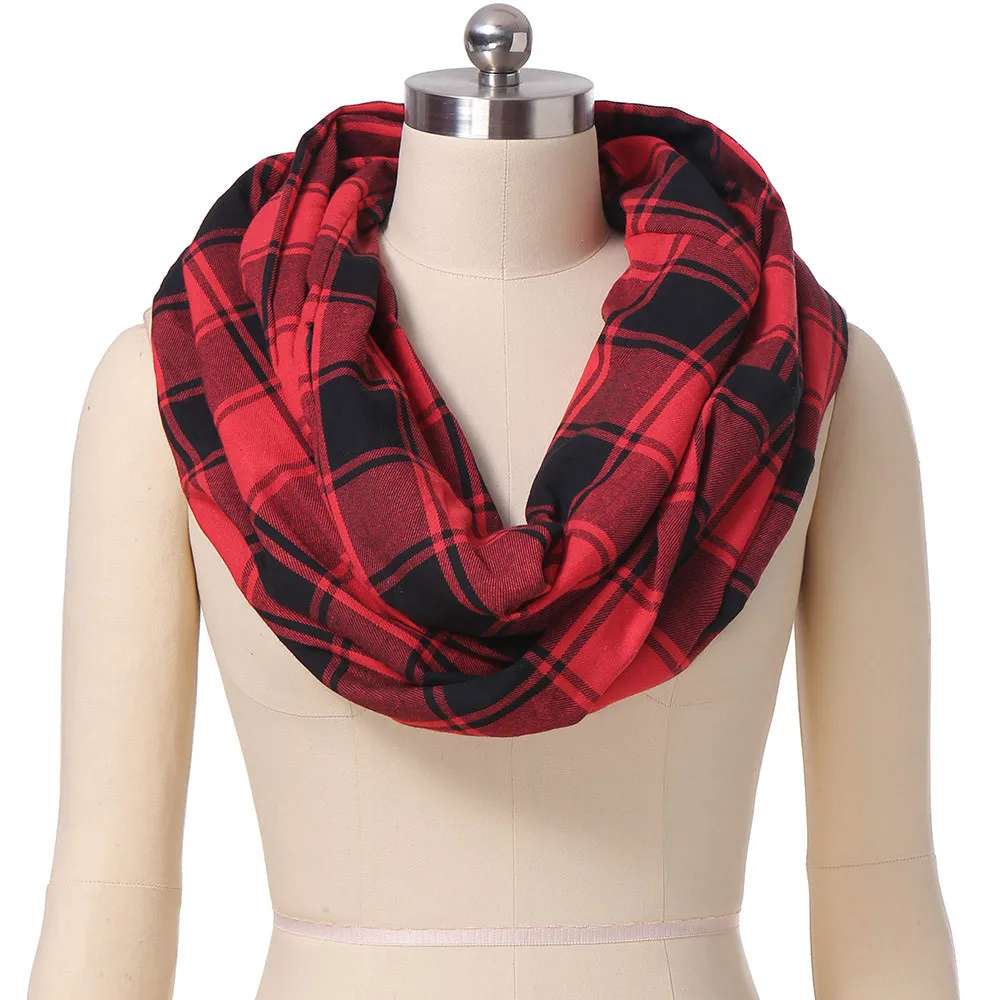Women Man Plaid Print Convertible Infinity Scarf Loop Zipper Pocket Scarves #4O24
Women Man Plaid Print Convertible Infinity Scarf Loop Zipper Pocket Scarves #4O24
