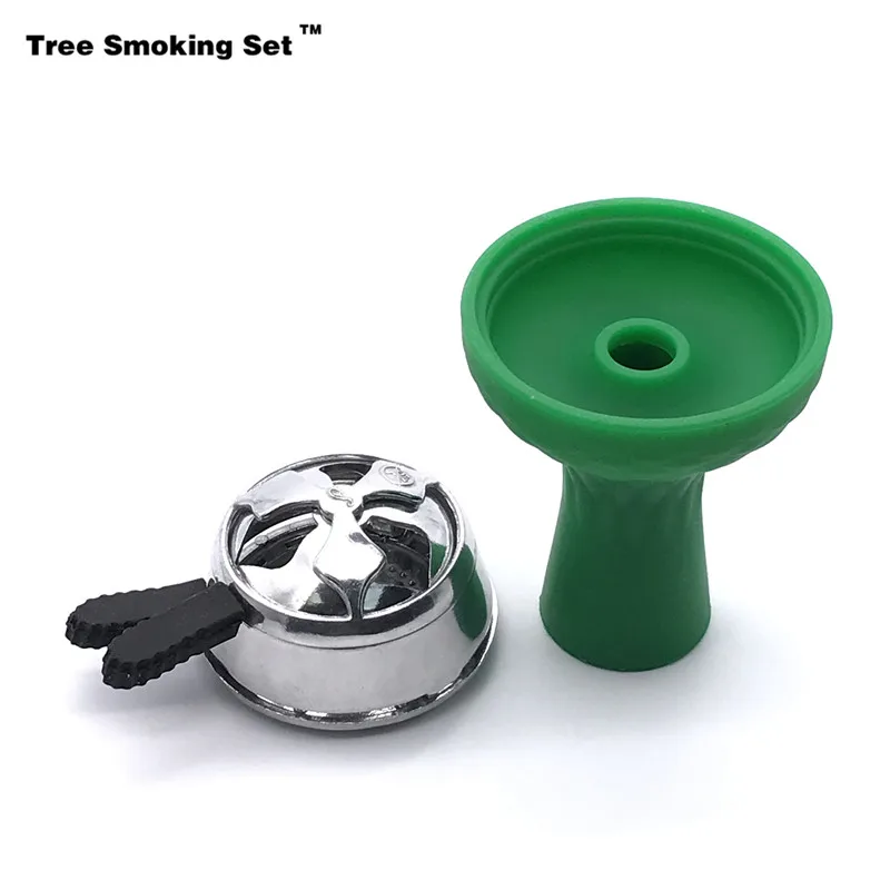 

Charcoal Holder Green Bowl Narguile Nargile Hookah Pipe Shisha Accessories Cachimba Sisha Tabacco Kaloud Cazoleta Gift TWAN0356