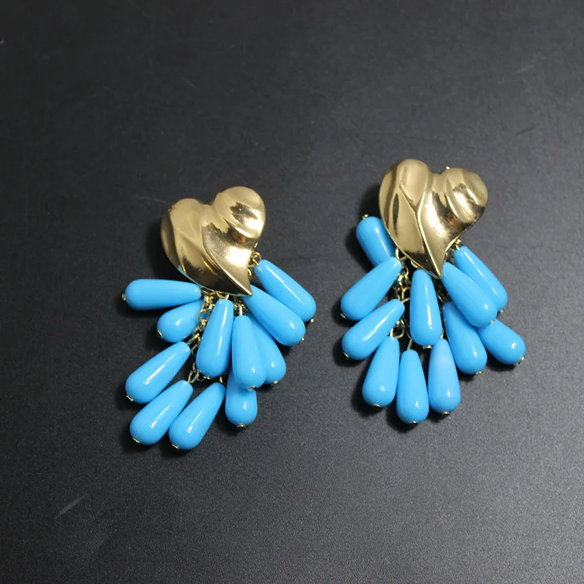 2018 New Baroque Heart-shaped water earrings Heart Long Earrings Multicolor Pearl Earrings 771
2018 New Baroque Heart-shaped water earrings Heart Long Earrings Multicolor Pearl Earrings 771
