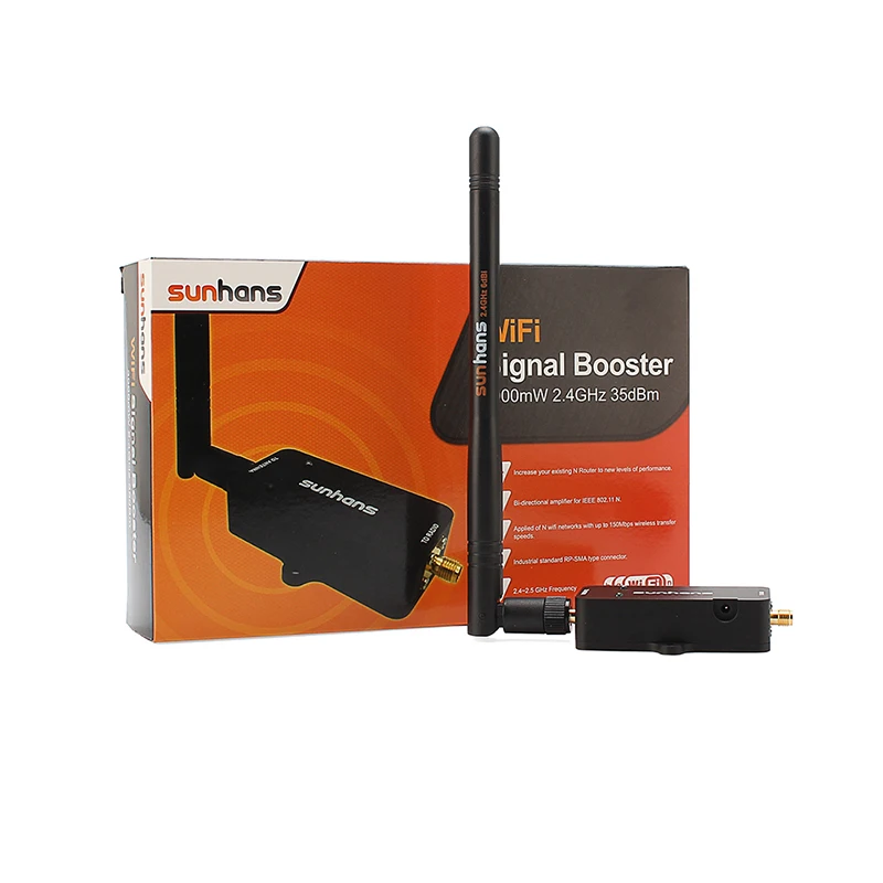 

2pcs/Lot Sunhans SH24BTA-N Wireless Wifi Repeater 2.4GHz 3000mW 35dBm Broadband 802.11b/g/n WiFi Signal Amplifier Signal Booster