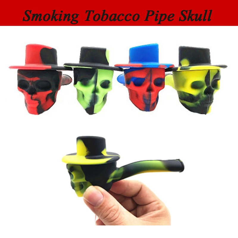 Silicone Smoking Pipe Portable Vintage Tobacco Smoking Colorful Skull Shape Cigarette Pipes Cigarette Accessories
Silicone Smoking Pipe Portable Vintage Tobacco Smoking Colorful Skull Shape Cigarette Pipes Cigarette Accessories