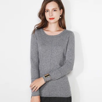 High quality pure cashmere sweater O-neck autumn and winter new women's slim long-sleeved cashmere comfortable pullover sweater
High quality pure cashmere sweater O-neck autumn and winter new women's slim long-sleeved cashmere comfortable pullover sweater