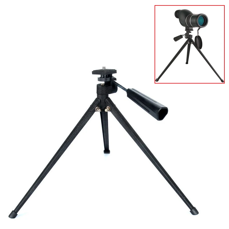 Portable Telescope Tripod for Monocilar Binocular Spotting Scope Black Shockproof Tabletop Metal Tripe Stand with 1/4inch Screw
Portable Telescope Tripod for Monocilar Binocular Spotting Scope Black Shockproof Tabletop Metal Tripe Stand with 1/4inch Screw