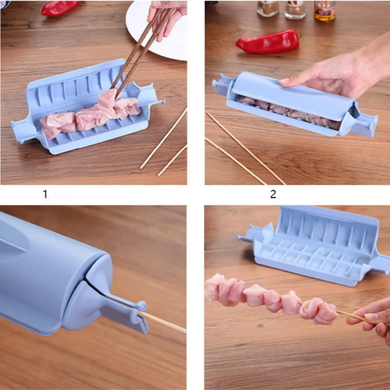 Creative Barbecue anti-skid serial meat kebabs meatloaf wearing a serial signature kebab automatic serial meat device BBQ tools
Creative Barbecue anti-skid serial meat kebabs meatloaf wearing a serial signature kebab automatic serial meat device BBQ tools