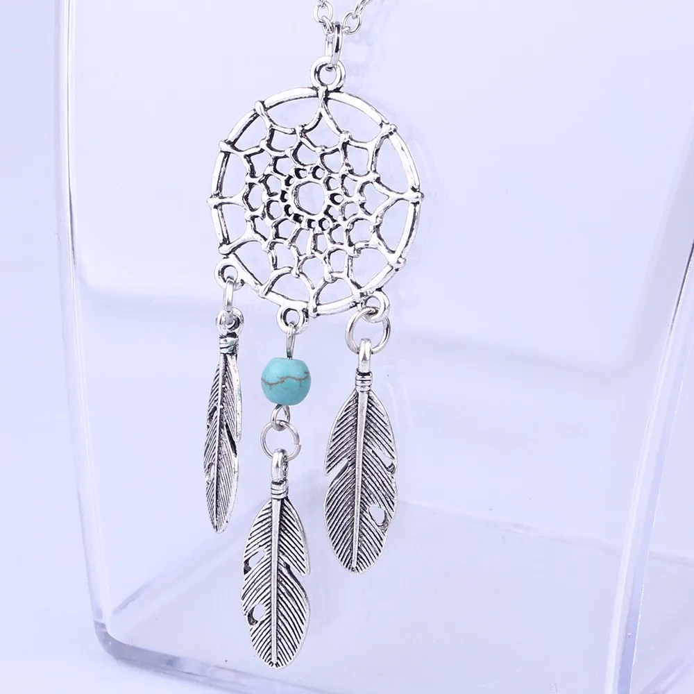 2018 Ancient Silver Plated Alloy Girl Chian Necklace Women Vintage Korea Dream Catcher Leaves Pendant Necklace Jewelry Fashion
2018 Ancient Silver Plated Alloy Girl Chian Necklace Women Vintage Korea Dream Catcher Leaves Pendant Necklace Jewelry Fashion