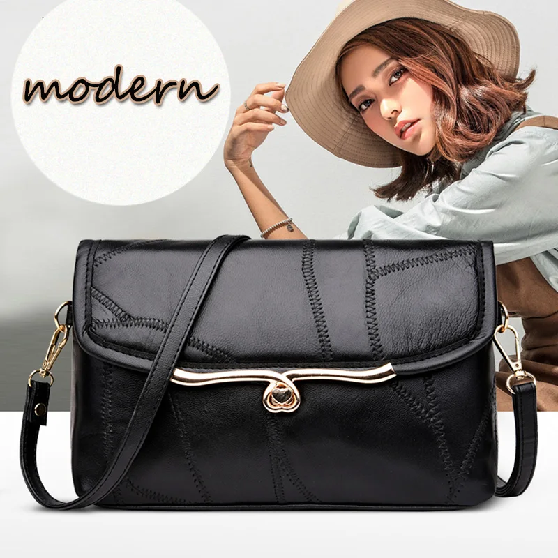 Simple Female PU Leather Messenger Bag Stitching Personality Woman Casual Shoulder Bag Soft Wild Black Small Bag Buckle
Simple Female PU Leather Messenger Bag Stitching Personality Woman Casual Shoulder Bag Soft Wild Black Small Bag Buckle