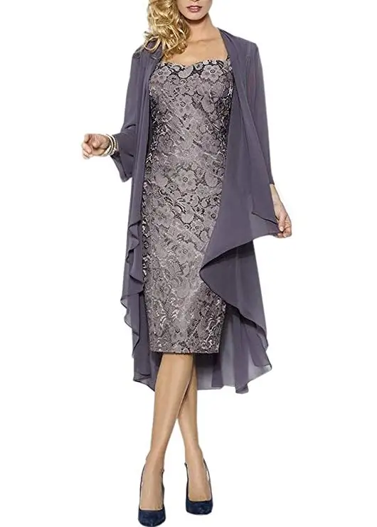 Knee-Length Mother of The Bride Dresses With Chiffon Shawl Formal Dresses Custom Plus Size Mother Of The Bride
Knee-Length Mother of The Bride Dresses With Chiffon Shawl Formal Dresses Custom Plus Size Mother Of The Bride