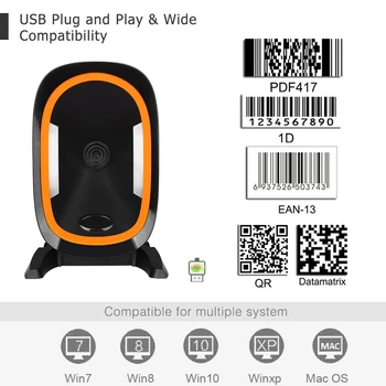 Directional Scanner 1D 2D Ticketing QR Code USB Barcode Reader Desk Auto Sense USB and RS232 interface scanner for stores
Directional Scanner 1D 2D Ticketing QR Code USB Barcode Reader Desk Auto Sense USB and RS232 interface scanner for stores