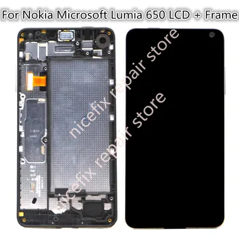 For Microsoft Nokia Lumia 650 LCD Display Touch Screen Digitizer Sensor Assembly With Frame For 5.0" Lumia 650 LCD Replacement
For Microsoft Nokia Lumia 650 LCD Display Touch Screen Digitizer Sensor Assembly With Frame For 5.0" Lumia 650 LCD Replacement