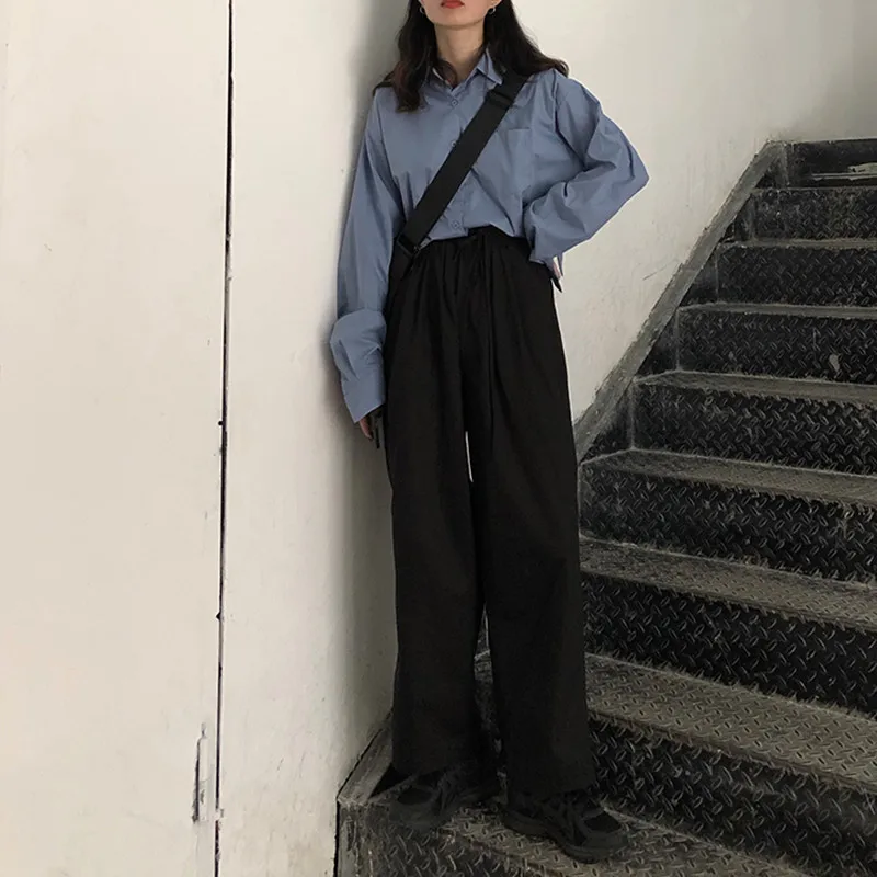 3 colors 2019 Fashion solid color Pants Women Autumn High Waist Trousers casual long wide leg pants Womens (F3777)
3 colors 2019 Fashion solid color Pants Women Autumn High Waist Trousers casual long wide leg pants Womens (F3777)