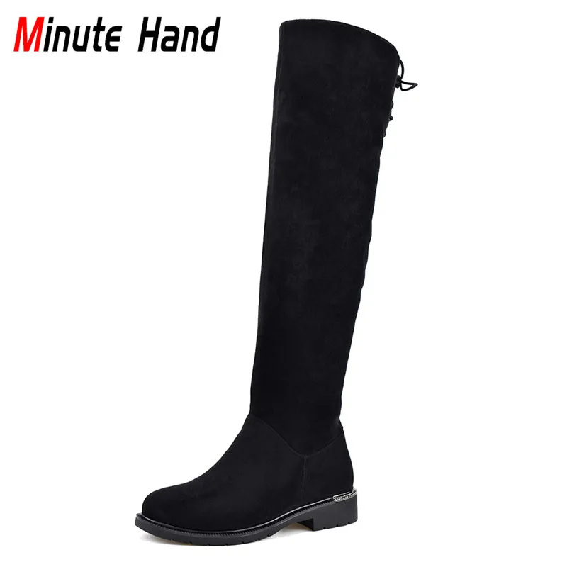 Minute Hand New Fashion Flock Leather Over-the-Knee Boots Women Soft Square Heel Side Zip Winter Autumn Warm Plush Women Boots
Minute Hand New Fashion Flock Leather Over-the-Knee Boots Women Soft Square Heel Side Zip Winter Autumn Warm Plush Women Boots