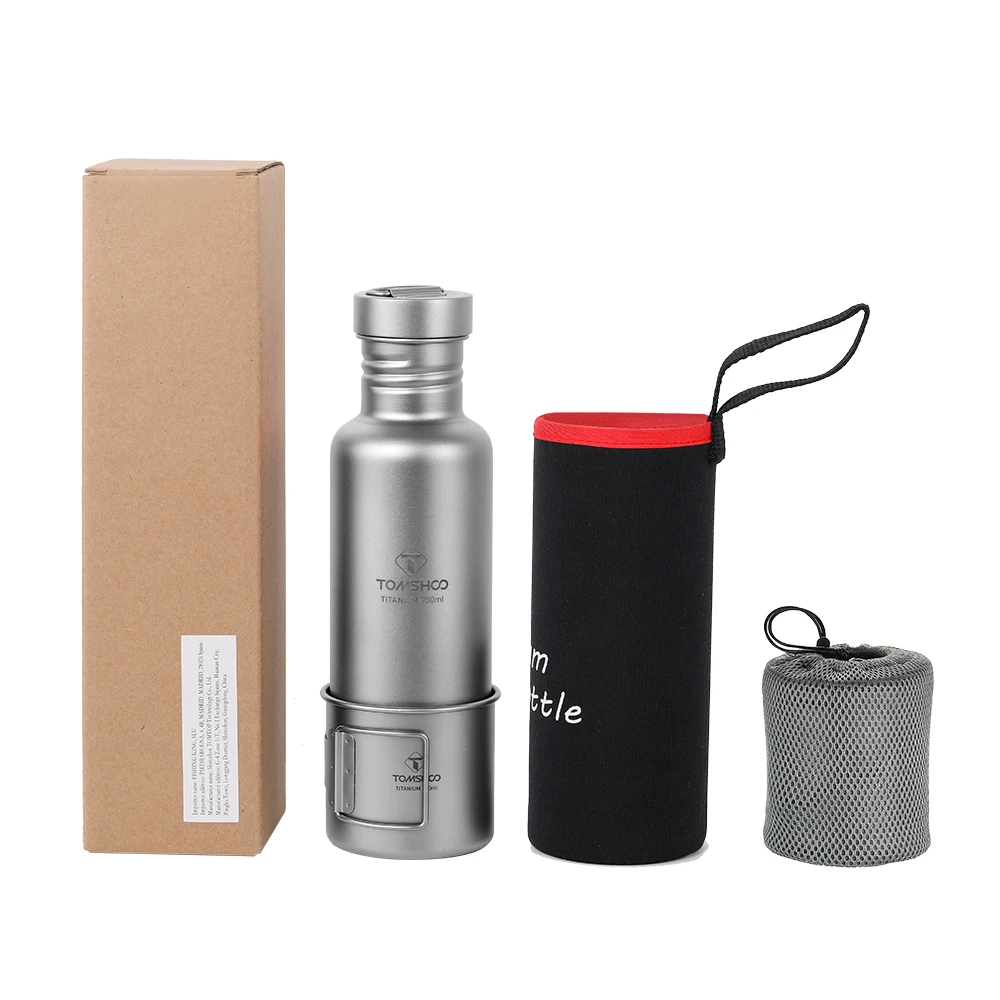 Lixada Outdoor Tableware 300ml/750ml Titanium Water Bottle with Extra Plastic Lid Ultralight Outdoor Camping Hiking Cycling
Lixada Outdoor Tableware 300ml/750ml Titanium Water Bottle with Extra Plastic Lid Ultralight Outdoor Camping Hiking Cycling