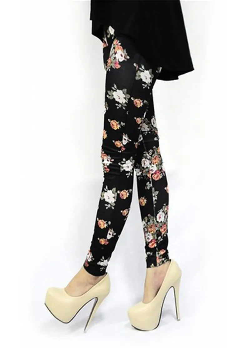 Fashion Women Ladies High Waist Floral Rose Print Leggings Cotton Stretch Fitness Bodycon Slim Leggings Pants Trousers Rompers
Fashion Women Ladies High Waist Floral Rose Print Leggings Cotton Stretch Fitness Bodycon Slim Leggings Pants Trousers Rompers