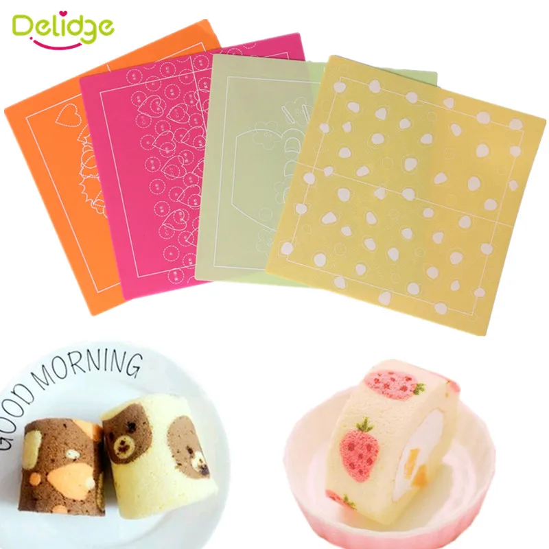 Delidge 1 pc Double-sided Different Patterns Cake Baking Mat Silicone Swiss Roll Cake Baking Mat Color-painted Baking Tool
Delidge 1 pc Double-sided Different Patterns Cake Baking Mat Silicone Swiss Roll Cake Baking Mat Color-painted Baking Tool