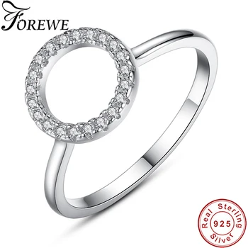 FOREWE Genuine 925 Sterling Silver Circle Round Finger Ring For Women Forever Love Clear CZ Crystal Rings Wedding Jewelry
FOREWE Genuine 925 Sterling Silver Circle Round Finger Ring For Women Forever Love Clear CZ Crystal Rings Wedding Jewelry