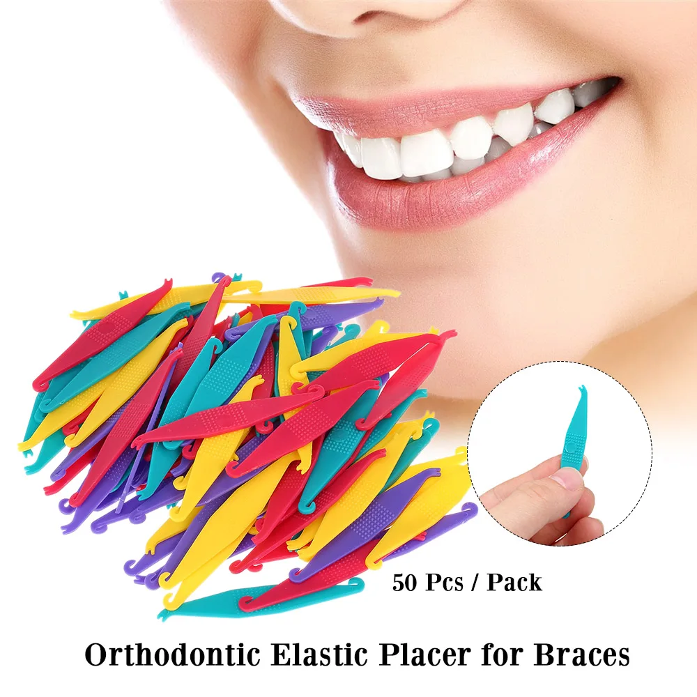 100Pcs Dental Disposable Orthodontic Elastomeric Elastic Placer for Braces Bands Orthodontic Rubber Ligature Ties Ring Retractor
100Pcs Dental Disposable Orthodontic Elastomeric Elastic Placer for Braces Bands Orthodontic Rubber Ligature Ties Ring Retractor