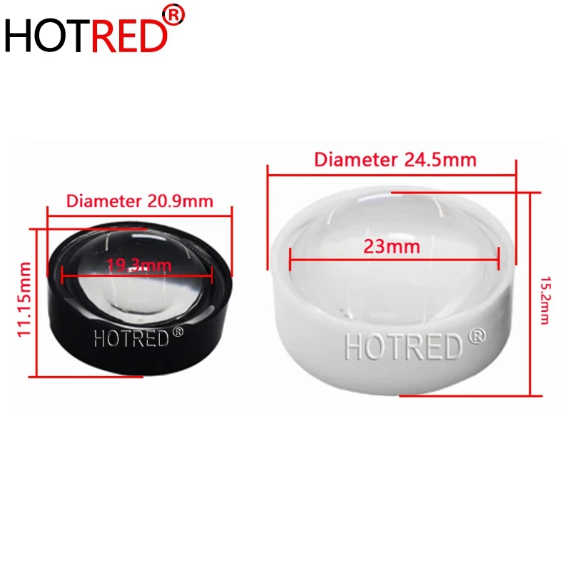 10-100pcs 60 70 80 degree 21mm 23mm LED Lens Reflector Collimator with Black White Holder Set For 1w 3w 5w High Power LED Lamp
10-100pcs 60 70 80 degree 21mm 23mm LED Lens Reflector Collimator with Black White Holder Set For 1w 3w 5w High Power LED Lamp