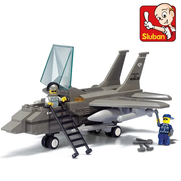 Sluban B7200 142pcs plastic building block sets eductional scale models 3d puzzle children toys gift Air Force F15 Fighter
Sluban B7200 142pcs plastic building block sets eductional scale models 3d puzzle children toys gift Air Force F15 Fighter