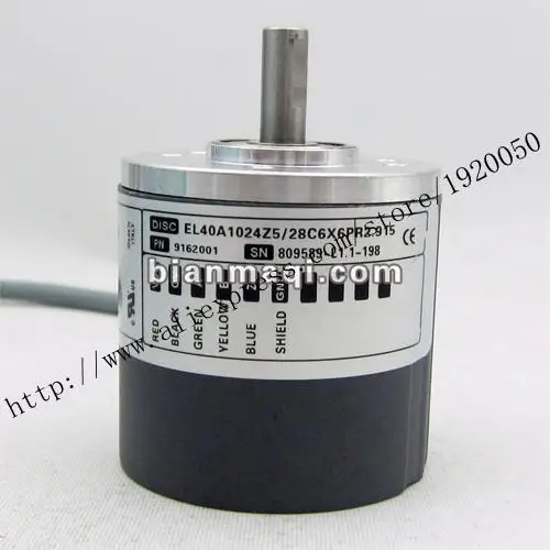 The meaning Seoul record EL40A1024Z5 / 28C6X6PR2.915 rotary encoder Shaft 6mm1024 line
The meaning Seoul record EL40A1024Z5 / 28C6X6PR2.915 rotary encoder Shaft 6mm1024 line