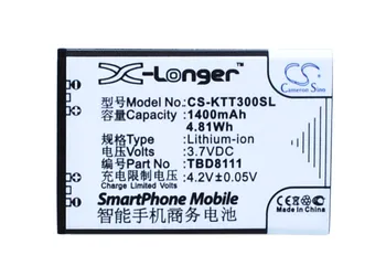 Cameron Sino 1400mAh Battery TBD8111 for K-Touch D5800, E339, E359, T300, W366, W606
Cameron Sino 1400mAh Battery TBD8111 for K-Touch D5800, E339, E359, T300, W366, W606