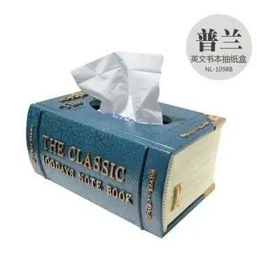 retro Book styling resin paper towel box All English blue classic color Napkin Holder Cash Small Holder High Quality hair wig
retro Book styling resin paper towel box All English blue classic color Napkin Holder Cash Small Holder High Quality hair wig