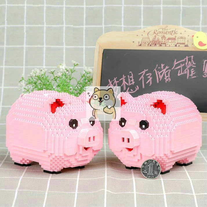 Diamond particles new year pink pig piggy bank building blocks small particles assembled toys puzzle blocks
Diamond particles new year pink pig piggy bank building blocks small particles assembled toys puzzle blocks