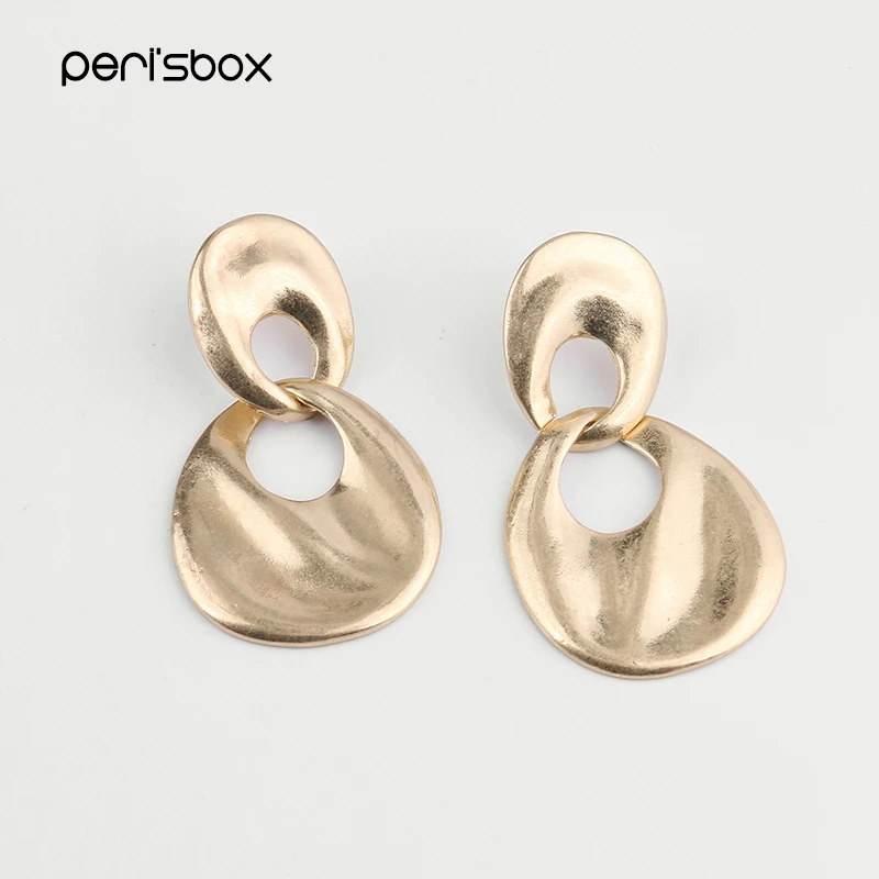Peri'sBox Gold Color Metal Double Disc Drop Earrings for Women Minimalist Geometrical Earrings 2018 Boho Coin Earrings Wholesale
Peri'sBox Gold Color Metal Double Disc Drop Earrings for Women Minimalist Geometrical Earrings 2018 Boho Coin Earrings Wholesale