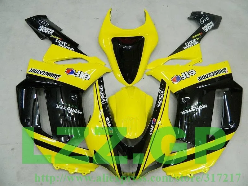 LZZ.GP Yellow black fairing kit FOR KAWASAKI NINJA ZX 6R 636 07 08 ZX-6R 07-08 ZX6R 2007 2008 ZX 6R 07 08 fairings & Freecus
LZZ.GP Yellow black fairing kit FOR KAWASAKI NINJA ZX 6R 636 07 08 ZX-6R 07-08 ZX6R 2007 2008 ZX 6R 07 08 fairings & Freecus