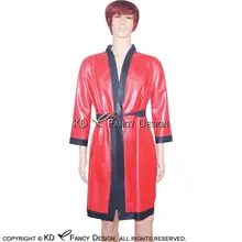 Red And Black Sexy Latex Robe With Belts Rubber Sleepwear Jacket Top Gown YF-0005
Red And Black Sexy Latex Robe With Belts Rubber Sleepwear Jacket Top Gown YF-0005
