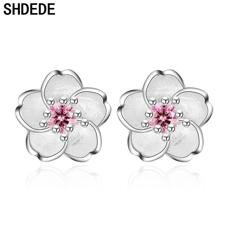 SHDEDE Flower Stud Earrings Women Female Ladies Cubic Zirconia Fashion Simple Girl Jewelry Anniversary Gift +*WHE226
SHDEDE Flower Stud Earrings Women Female Ladies Cubic Zirconia Fashion Simple Girl Jewelry Anniversary Gift +*WHE226