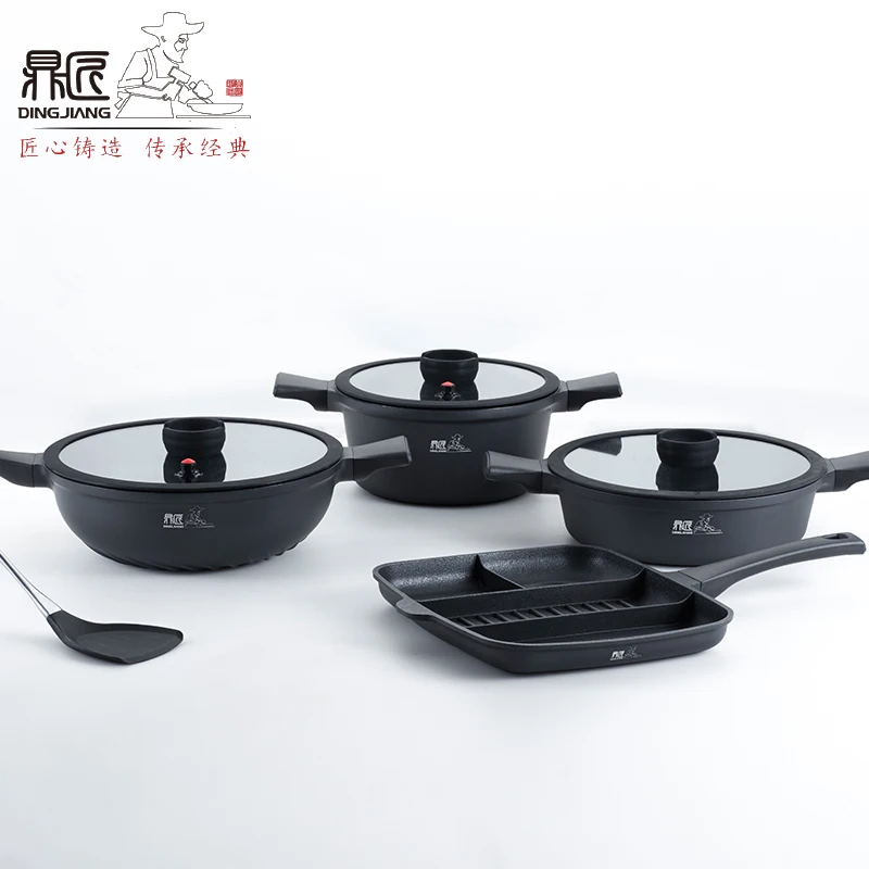 High Quality Cooking Tools Iron Pot Set Non-stick Cookware Set Frying Pan + Soup Pot + Milk Pot + Wok Combination Set Induction
High Quality Cooking Tools Iron Pot Set Non-stick Cookware Set Frying Pan + Soup Pot + Milk Pot + Wok Combination Set Induction