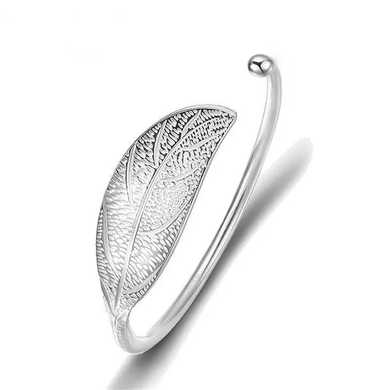 LASPERAL Boho Fashion Sliver plated Open Leaf Cuff Bracelet Bangles For Women Simple Plant Bracelet Femme Jewelry Birthday Gift
LASPERAL Boho Fashion Sliver plated Open Leaf Cuff Bracelet Bangles For Women Simple Plant Bracelet Femme Jewelry Birthday Gift