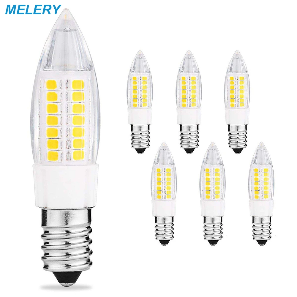 

LED Light Bulb 6W E14 Lamp Candle Flame Light 500lm 3000K Warm White 50 Watt Replacement 360 Beam Angle 110-240V AC Pack of 6