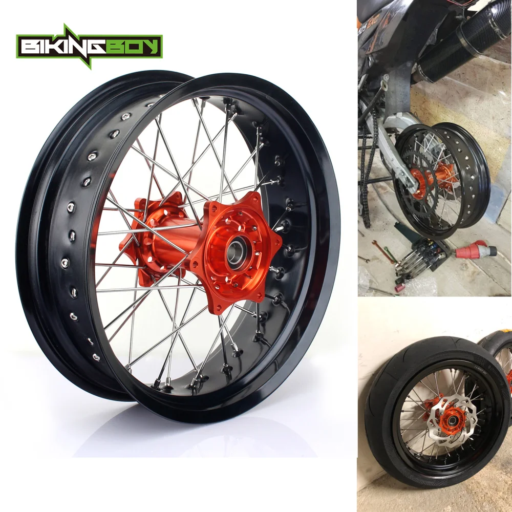 17" Motocross Supermoto MX Rear Wheel Rim Hub for KTM SX 125 150 SX-F 250 350 450 XC 150 250 300 XC-F 250 450 XF-F 350 2007-2016
17" Motocross Supermoto MX Rear Wheel Rim Hub for KTM SX 125 150 SX-F 250 350 450 XC 150 250 300 XC-F 250 450 XF-F 350 2007-2016