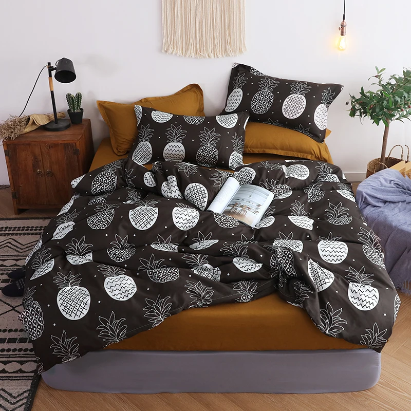 Pineapple High-quality duvet cover+Bed sheet+Pillowcase set Bedding Set Twin Full Queen King Size
Pineapple High-quality duvet cover+Bed sheet+Pillowcase set Bedding Set Twin Full Queen King Size