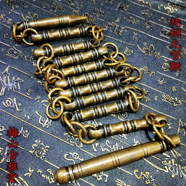 Pure copper nine-section whip performance combat ancient soft weapon Buddha head cylindrical solid
Pure copper nine-section whip performance combat ancient soft weapon Buddha head cylindrical solid
