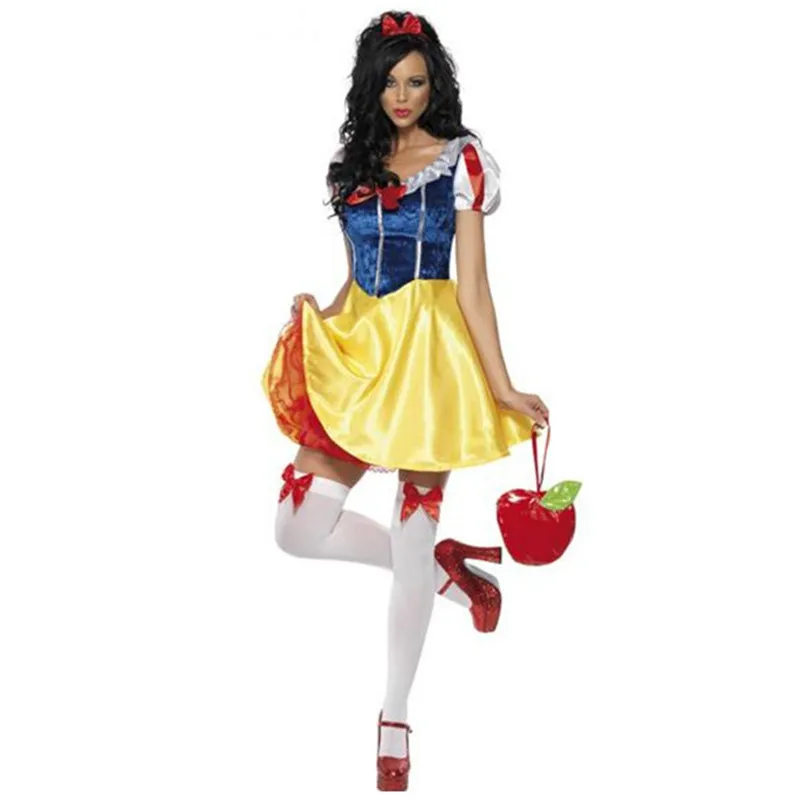 Adult Snow White Costume Girl Cosplay Carnival Halloween Dress Girls Fairy Tale Women Fancy Dress Plus Size Party Outfit
Adult Snow White Costume Girl Cosplay Carnival Halloween Dress Girls Fairy Tale Women Fancy Dress Plus Size Party Outfit