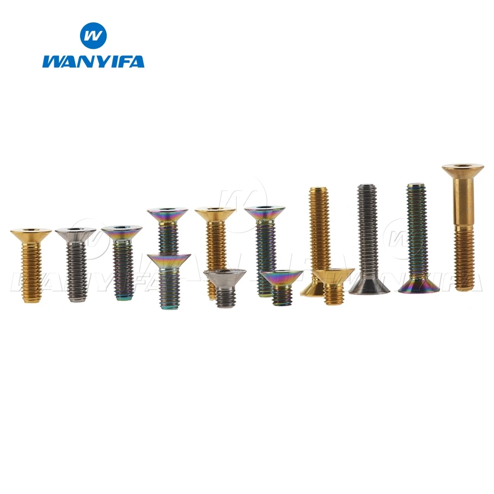 Wanyifa Titanium Bolts M6x 10 15 20 25 30 35 40 45mm Flat Countersunk Screws for Bicycle Bolt Accessories
Wanyifa Titanium Bolts M6x 10 15 20 25 30 35 40 45mm Flat Countersunk Screws for Bicycle Bolt Accessories