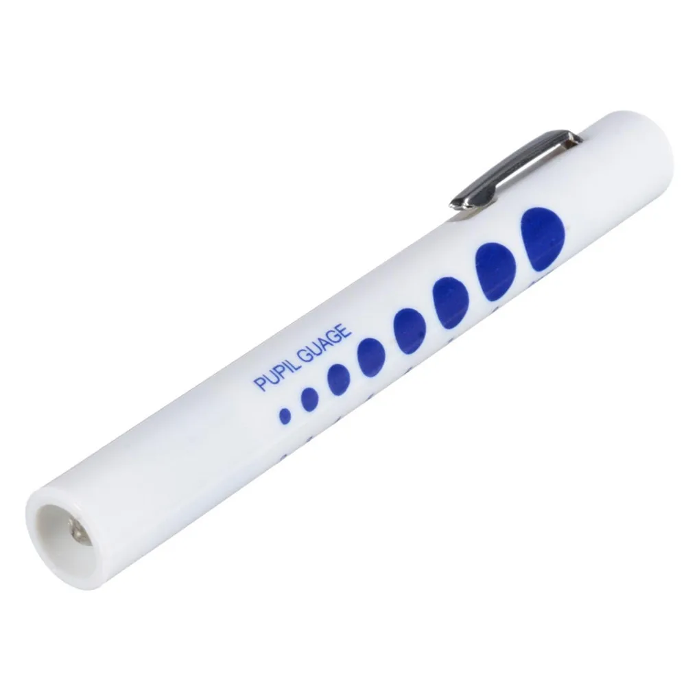 

New First Aid Pen LED Nurse Medical Diagnosis Penlight With Pupil Gauge Pen Durable Hot