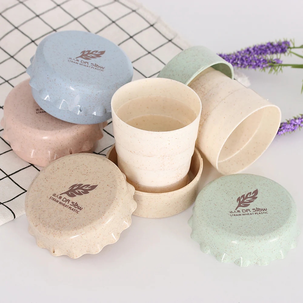 Fashion Design 1Pc 130ml Mini Camping Travel Wheat Straw Plastic Collapsible Drinking ware Portable Foldable
Fashion Design 1Pc 130ml Mini Camping Travel Wheat Straw Plastic Collapsible Drinking ware Portable Foldable