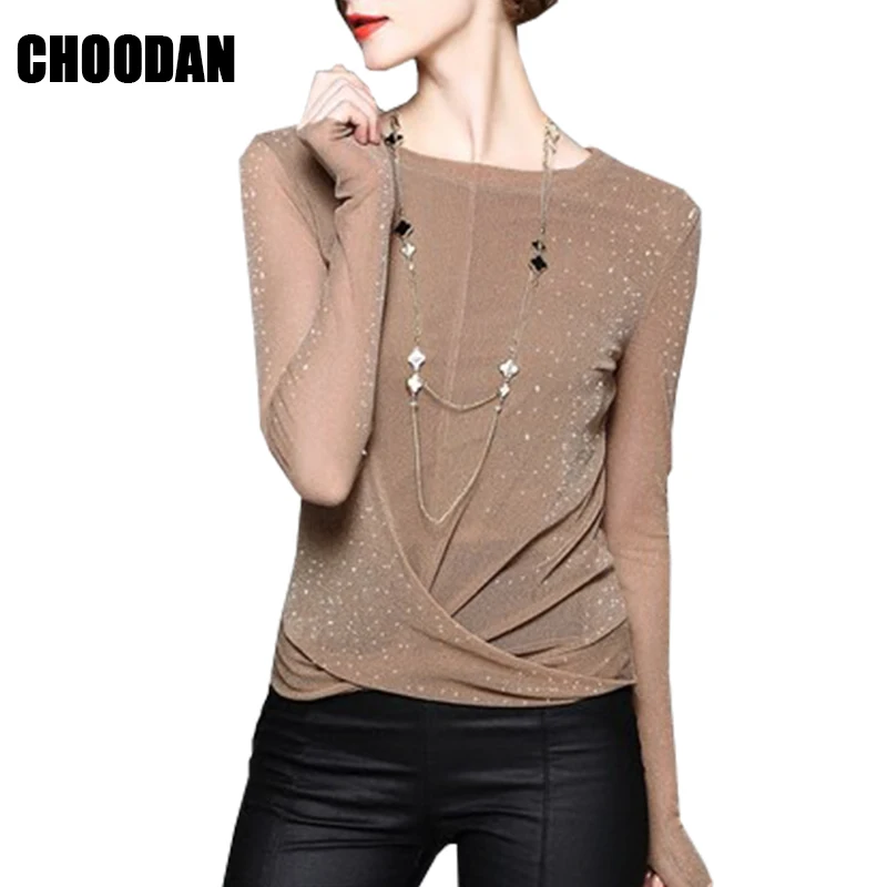 Mesh Shirt Sexy Perspective Long Sleeve New Spring Autumn Fashion 2018 O-neck Womens Tops And Blouses Fitness Basic Shirt Female
Mesh Shirt Sexy Perspective Long Sleeve New Spring Autumn Fashion 2018 O-neck Womens Tops And Blouses Fitness Basic Shirt Female
